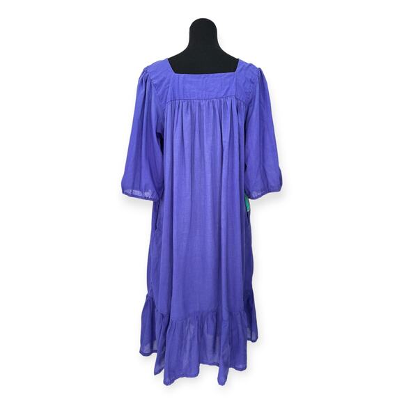 VINTAGE Ramona Rull | 1X | Embroidered Toucan Butterfly Mirror Sequin Mumu Dress - Picture 8 of 8